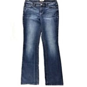 L.E.I. Sophia Hipster Flare Blue Jeans Junior Size